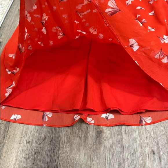 Banana Republic Red Floral Midi Dress - Picture 7 of 16